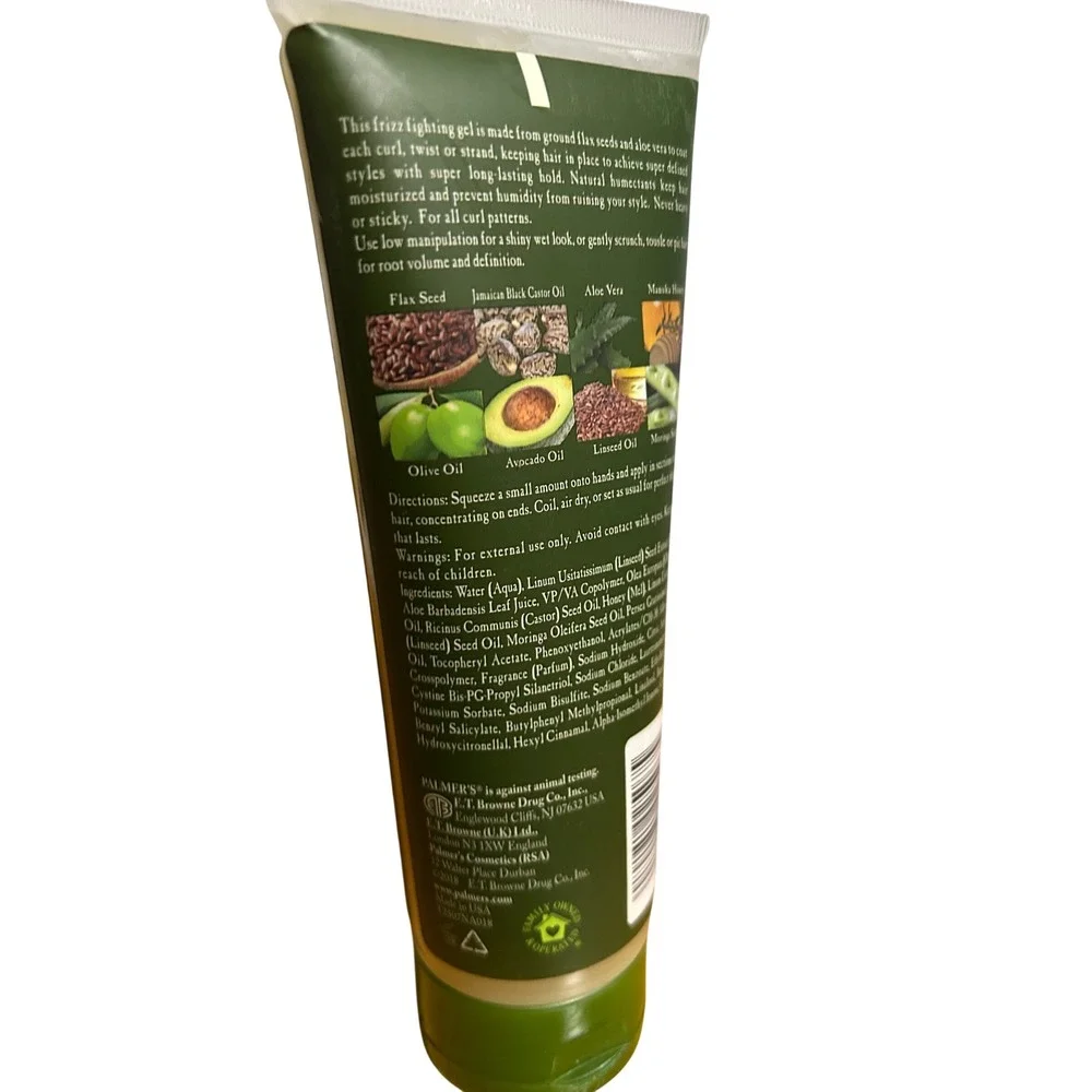 Palmer's Olive Oil Formula Natural Hold Flax Seed Gel 7 fl oz Vitamin E Avocado